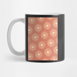 Sun Burst Pattern - Dust Pink Mug